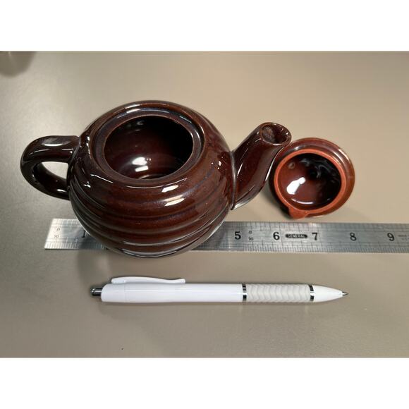 Hall square mini teapot + packet holder + beehive teapot - retro restaurant ware - Picture 6 of 6